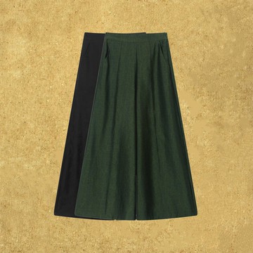 【墨云逸】 新中式復古/100%桑蠶絲香云紗緞龜重緞大甩褲