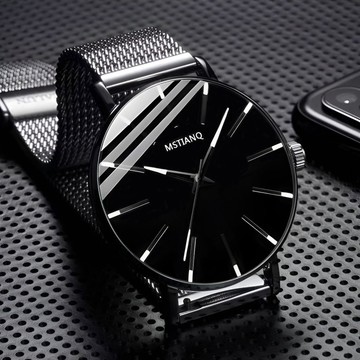 免運⌚正品商務專用簡約超薄時尚男女通用生活防水鋼帶皮帶非機械手錶手錶 防水手錶 考試手錶 石英錶 手錶女 靜音手錶石英錶