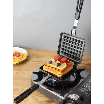 不粘雙面鍋燃氣式愛心華夫餅模烤松餅蛋糕烤盤DIY松餅餅干模具機