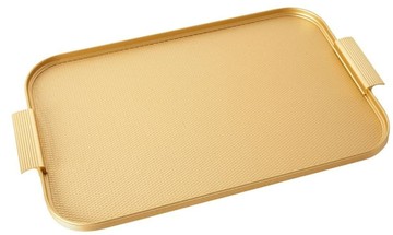 英國Kaymet 長方托盤 40x28cm 鑽石金