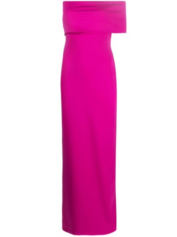 Solace London - Lana one-shoulder maxi dress - women - Elastane/Polyester - 8 - Pink