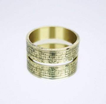 中國硬幣戒指吉祥物中國硬幣戒指男士硬幣戒指女士硬幣戒指