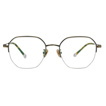 K-DESIGN動物聯萌 | 喵星雷達 眉框眼鏡 | 琥珀金