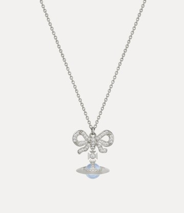 Vivienne Westwood Octavie Pendant Necklace Platinum-light-blue-white-cz Platinum-light-blue-white-cz Women
