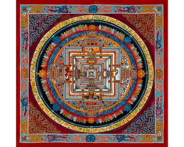 金色點綴時輪曼陀羅——珍稀藝術品 促進正念生活