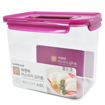 LocknLock 樂扣樂扣 Bisfree 泡菜專用密封保鮮盒 230*160*192mm  4.6L  1個