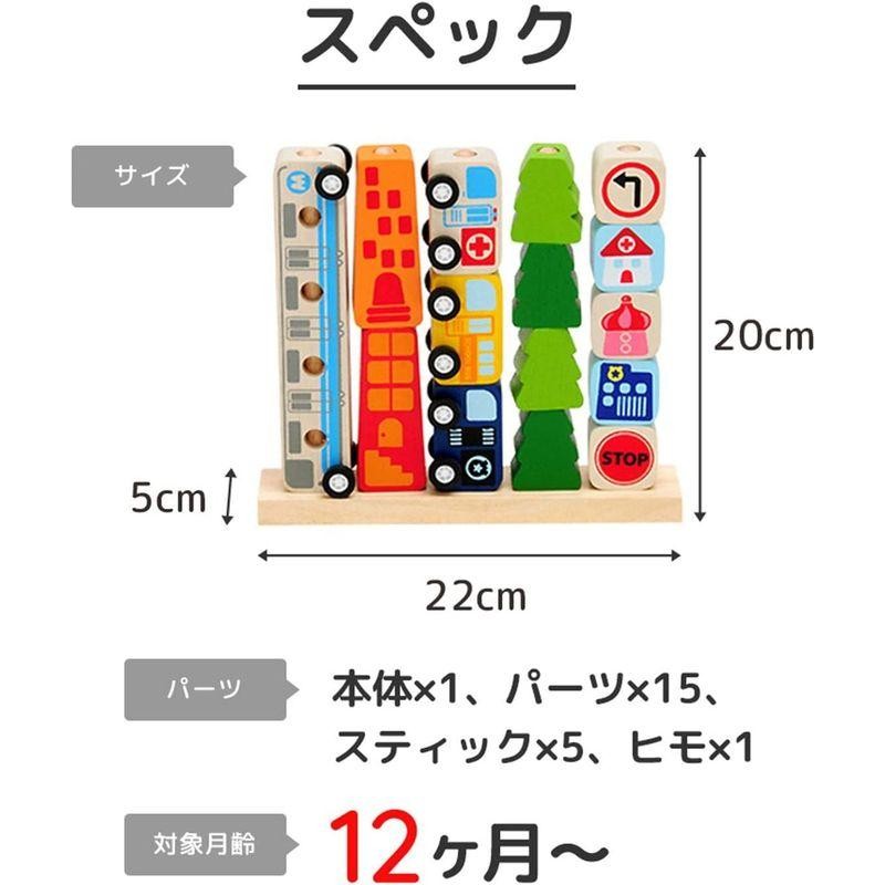 知育玩具 1歳 2歳 3歳 ランキング 木のおもちゃ 積み木 棒通し 紐通し