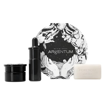 ARgENTUM 歐臻廷 新煥采體驗組 (亮顏銀霜14ml+賦活修護油9ml+潔顏銀皂20g)  1組