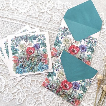 信封・信紙 - 草花