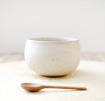 赤陶土與米白霧面釉湯杯 2
