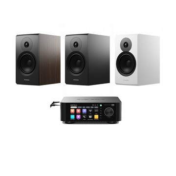 丹麥 Dynaudio Eversolo PLAY CD版 串流擴大機+Dynaudio New Emit 10 書架喇叭(一對)