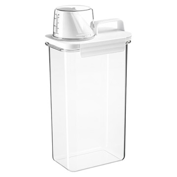 JOSIC 量杯雜糧密封罐 2.3L 透明色 密封防潮 廚房收納  1個  容器 + 蓋子