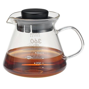 【TDTC 咖啡館】SYG 精緻耐熱玻璃分享壺 / 花茶壺 / 咖啡壺 (黑) - 360ml