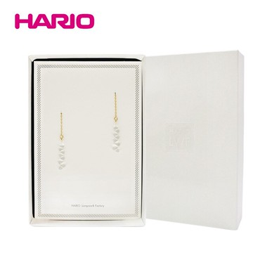 《HARIO》葛蘿絲手工玻璃垂墜耳環 HAW-G-002P