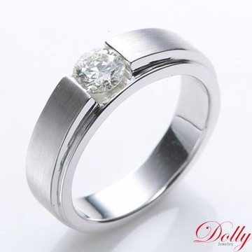 Dolly 天然鑽石 0.50克拉完美車工求婚鑽石男戒