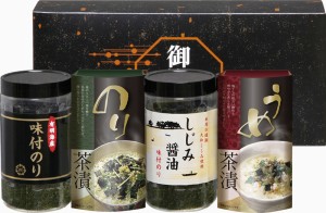  有明海産 ＆しじみ醤油味付のり・お茶漬け詰合せ 味付のり・しじみ醤油味付のり 各8切32枚) ・うめ茶漬・の