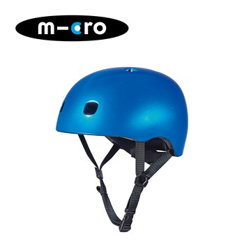 Micro - 瑞士 Helmet LED安全頭盔-金屬藍