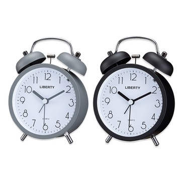 【利百代LIBERTY】LY-2017CL時尚 打鈴 雙鈴 鬧鐘(靜音/夜光/大字體/造型)