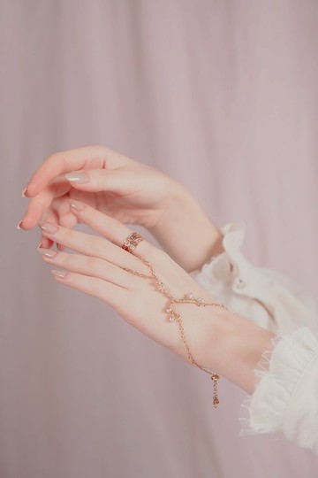 千迴玫瑰金T字金鏈