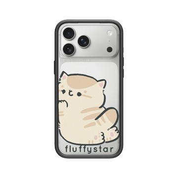 iPhone 17 Pro Max Mod NX -邊框背蓋組合 (相機按鈕) 黑 - fluffystar 毛絨絨星人 - Bobo貼貼