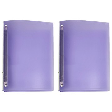 雙德 粉彩 3孔夾 A4  粉紫色  2本