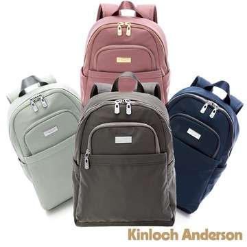 【金安德森】Basic 前袋 拉鍊 後背包 薄荷綠 藏青 玫瑰紅 銀河灰 四色任選