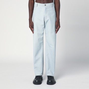 Light blue straight leg jeans