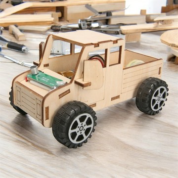 【開立發票 🔥特價優惠】聲控小車 STEM 科學實驗套裝 電機培養 學校教具 DIY 機器人 課外補習 塗色勞作 安親班