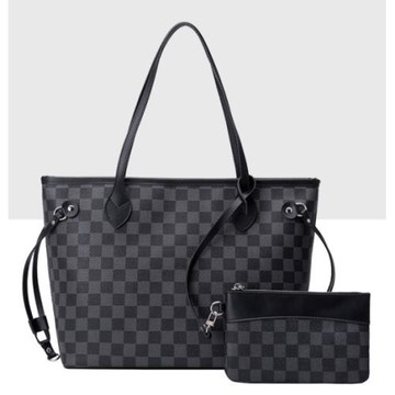 時尚老花女包高級感大容量復古印花托特包簡約單肩子母包手提包潮