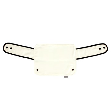 GENNIE'S 奇妮 英倫揹帶/胸前口水巾 雙面可用 輕量氣墊揹帶通用  1個  白色