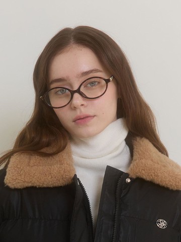 Leopard Print Geek-Chic Glasses [Brown]