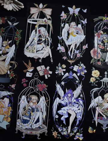 金絲雀 PET 紙膠帶 貝殼光 10米卷