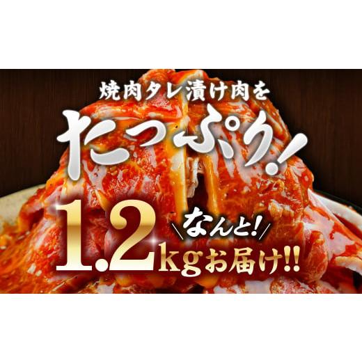 ふるさと納税 熊本県 八代市 九州産黒毛和牛 焼肉タレ漬け 合計1.2kg