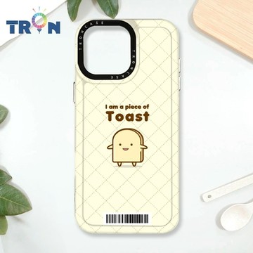 TRON IPhone 16 Pro Max 吐司麵包君心情系列 防摔太空載具殼 透黑 軟硬 手機殼