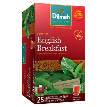 Dilmah 帝瑪 英國早餐紅茶  明亮醇厚單一產區紅茶  2g  25包  1盒
