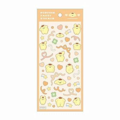 ポムポムプリン　ポッピングパーティーステッカー　108828　[M便 1/20]