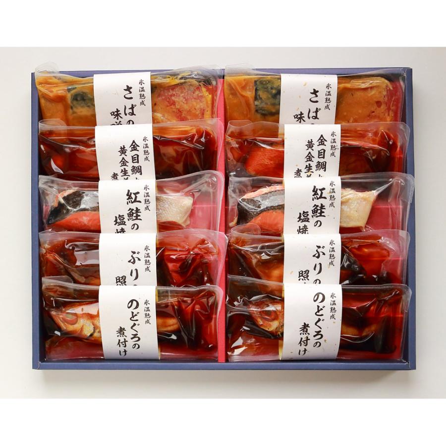 魚 海産物 海産加工品 鮭 サーモン 氷温熟成 煮魚・焼魚（華） （5種 計10個セット） N98040