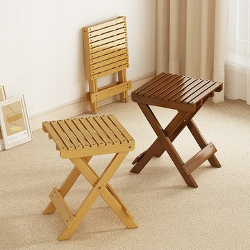 ??快速出貨?? 附發票 多功能折疊凳家用便捷式馬扎戶外露營實木小板凳免安裝釣魚矮凳子
