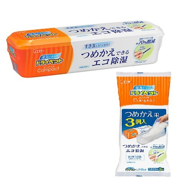 日本 雞仔牌 超值吸濕盒170g / 補充包(350mlx3)