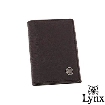 Lynx - 山貓自信熟男真皮系列簡約式名片夾-共2色