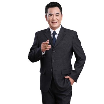 男士西裝外套商務休閑中老年春秋父親西服寬松中年爸爸裝單上衣