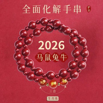 硃砂 手鍊 本命年 手串 男女手鍊