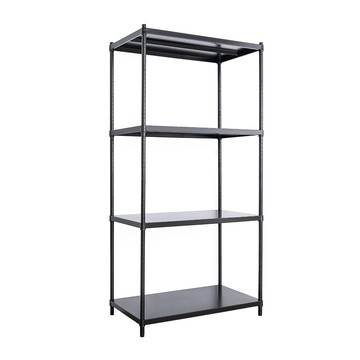 【dayneeds】極致工藝 90x45x180公分 四層烤黑鐵板層架