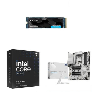 Intel 〈鈔省價〉Core U7 265KF+微星 Z890 主機板+鎧俠 EXCERIA PLUS G3 2TB SSD