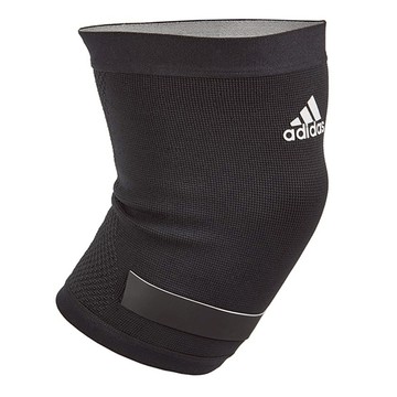 adidas 愛迪達 膝關節用氣墊彈性護套 ADSU-13324  XL(23.5 x 19.5 x 0.3cm)  黑色  1個