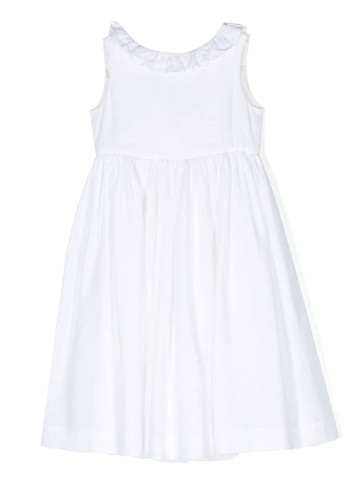 Bonpoint - Cheryl frill-trim sleeveless dress - kids - Cotton/Linen/Flax - 14 - White