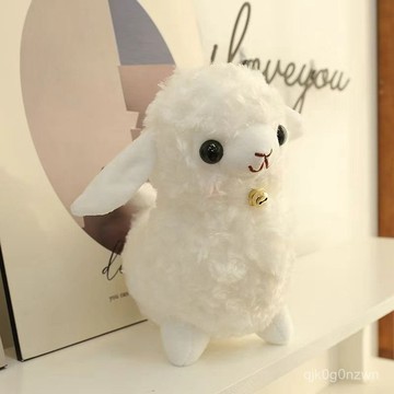 🐑咩咩擺件🐑羊擺件 羊娃娃 羊玩偶 羊公仔 網紅鈴鐺小羊萌萌可愛毛絨玩具綿羊公仔玩偶擺件送女友生日禮物 N8FM