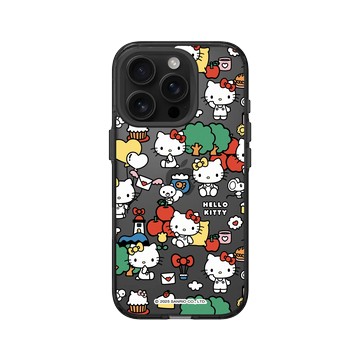 iPhone 16 Pro Clear (相機按鈕) 酷墨灰 - 三麗鷗-Hello Kitty - Hello Kitty & Mimmy