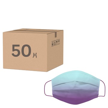 DR.PAUL 兒童醫用平面口罩  藍莓優格  50片  1盒