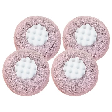 小麥購物 吸盤沐浴球 S302 48g  紫色  4個  1組